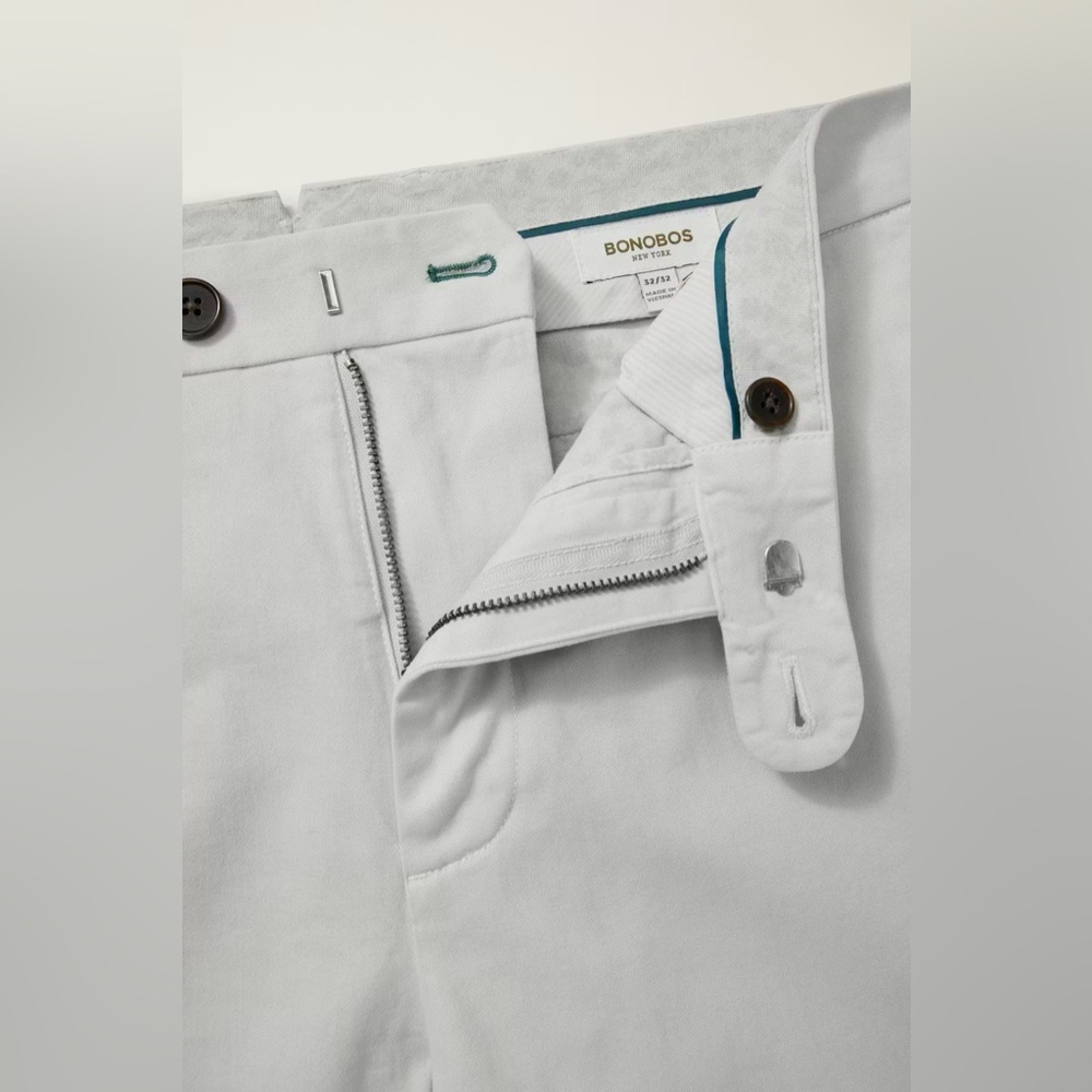 Bonobos Slim Fit Primo Chino in Oyster Grey - Picture 3 of 7